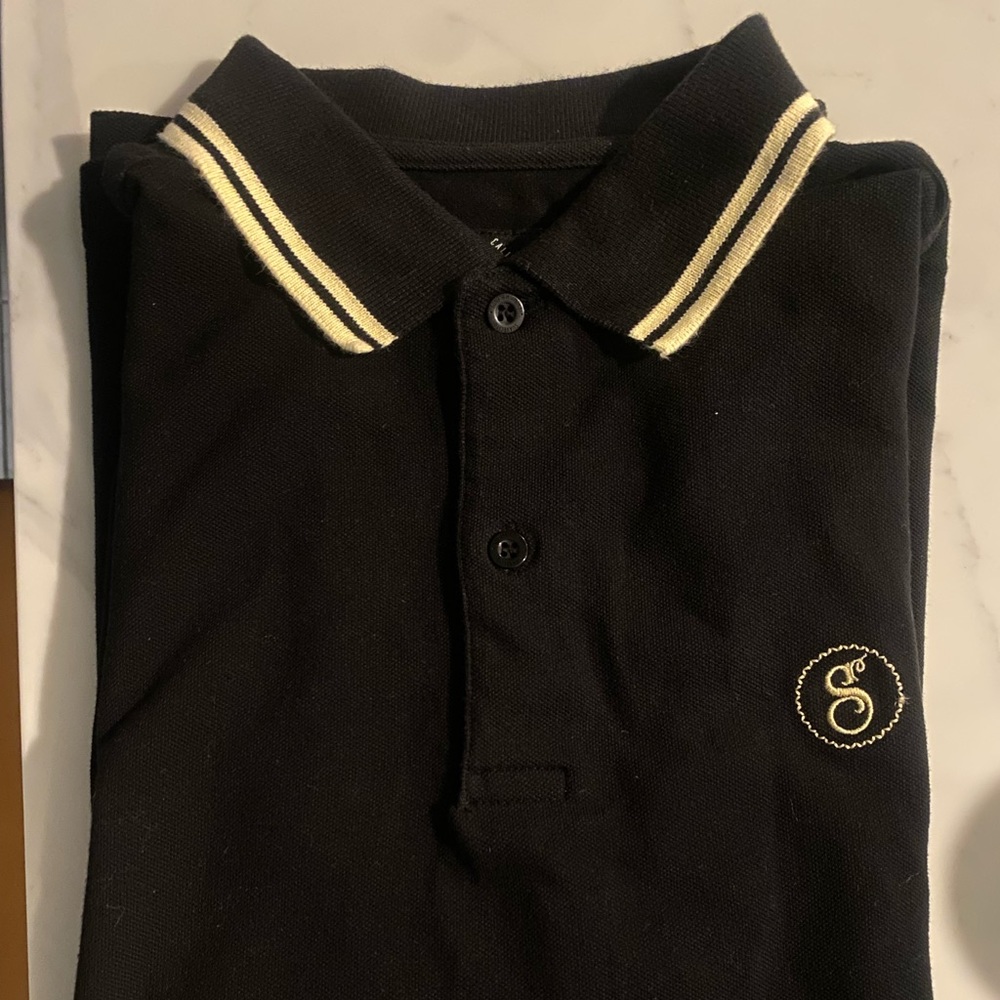 Men’s Small Suavecito black polo